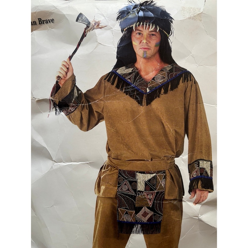 Men's Native American Indian Chief Costume Large